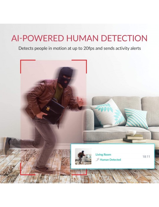 [Y20] YI Home Cámara Vigilancia Cámara IP 1080p, detección de movimiento humano.