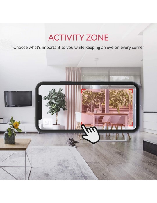 [Y20] YI Home Cámara Vigilancia Cámara IP 1080p rastreo de las zonas más importantes de la casa.