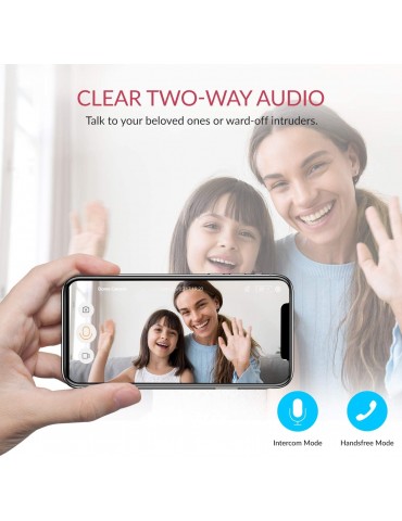 [H20] YI Domo Cámara Vigilancia Blanco 1080p Interno Cámara IP, audio bidireccional claro