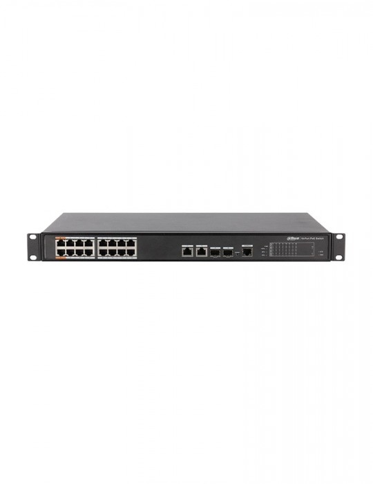 [DH-PFS4218-16ET-190] DAHUA 16 Port PoE Switch 10/100Mbps 250M TransmisiónPoE de Larga Distancia