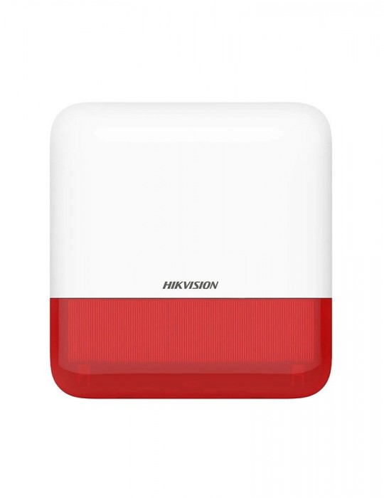 [DS-PS1-E-WE] HIKVISION AX PRO Sirena Externa Inalámbrica rojo