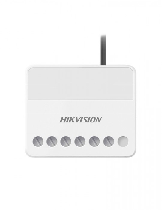 DS-PM1-O1H-WE HIKVISION AX PRO Interruptor de pared comunicar relé Vista frontal