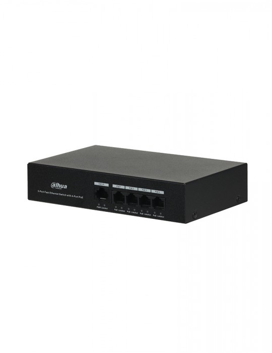 [DH-PFS3005-4ET-36] DAHUA Gigabit Unmanaged Desktop Switch 4 Ports Fast Ethernet 10/100Mbps PoE