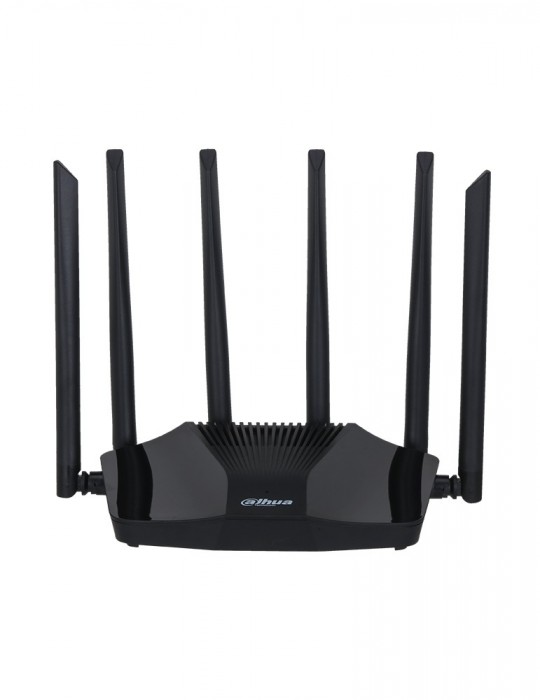 DAHUA Gigabit Wireless Enrutador Dual Banda Inalámbrico 6 x Antena, vista frontal