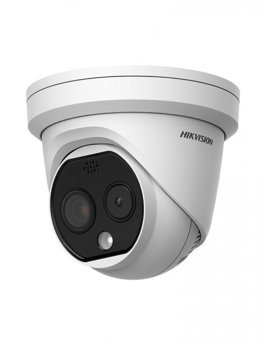 DS-2TD1228-7/QA HIKVISION Hiwatch Turret IP Cámara Tipo Bala IP Térmica Ir De 4MP, Lente Fija De 7mm