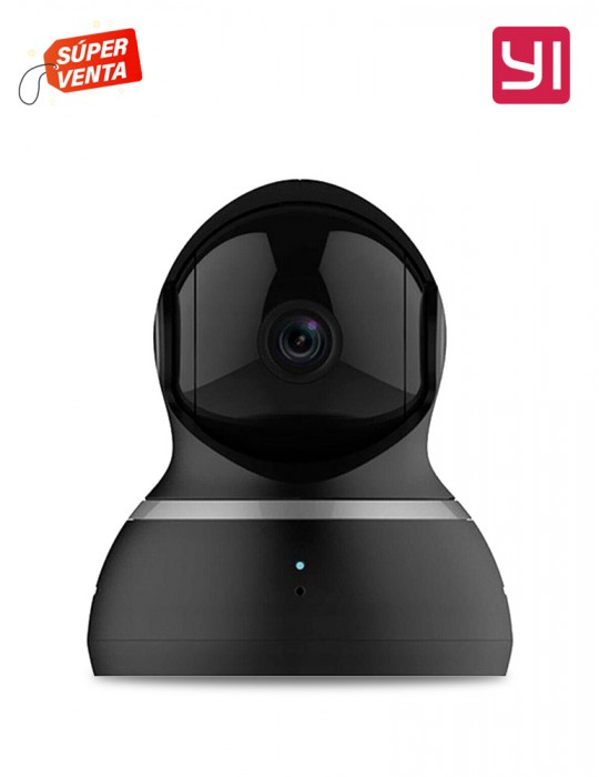 [H20] YI Dome 监控摄像头 黑色 1080p 内置 IP Wifi 摄像头 兼容 Alexa，全高清 360° 覆盖