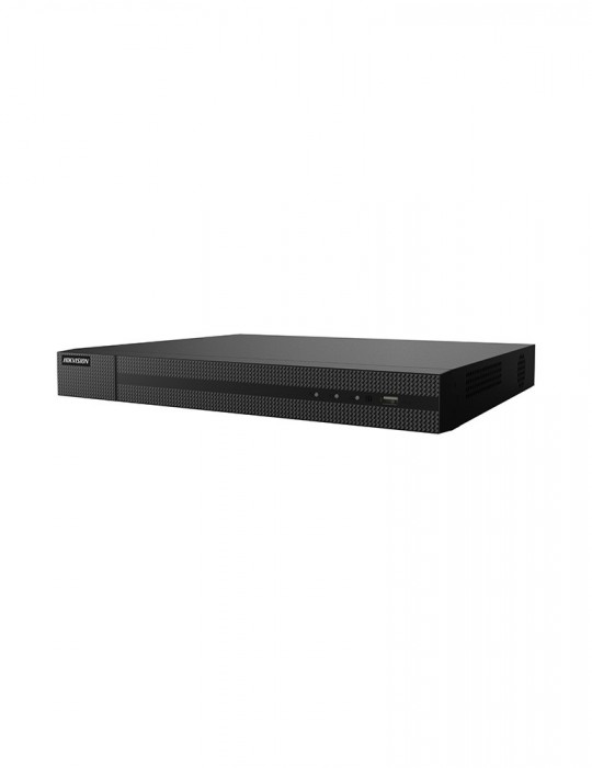 HWN-2104MH-4P(STD)(C) HIKVISION Hiwatch Grabador NVR  Para Cámaras IP 4 CH Vídeo 4 Puertos POE. Vista de frente.